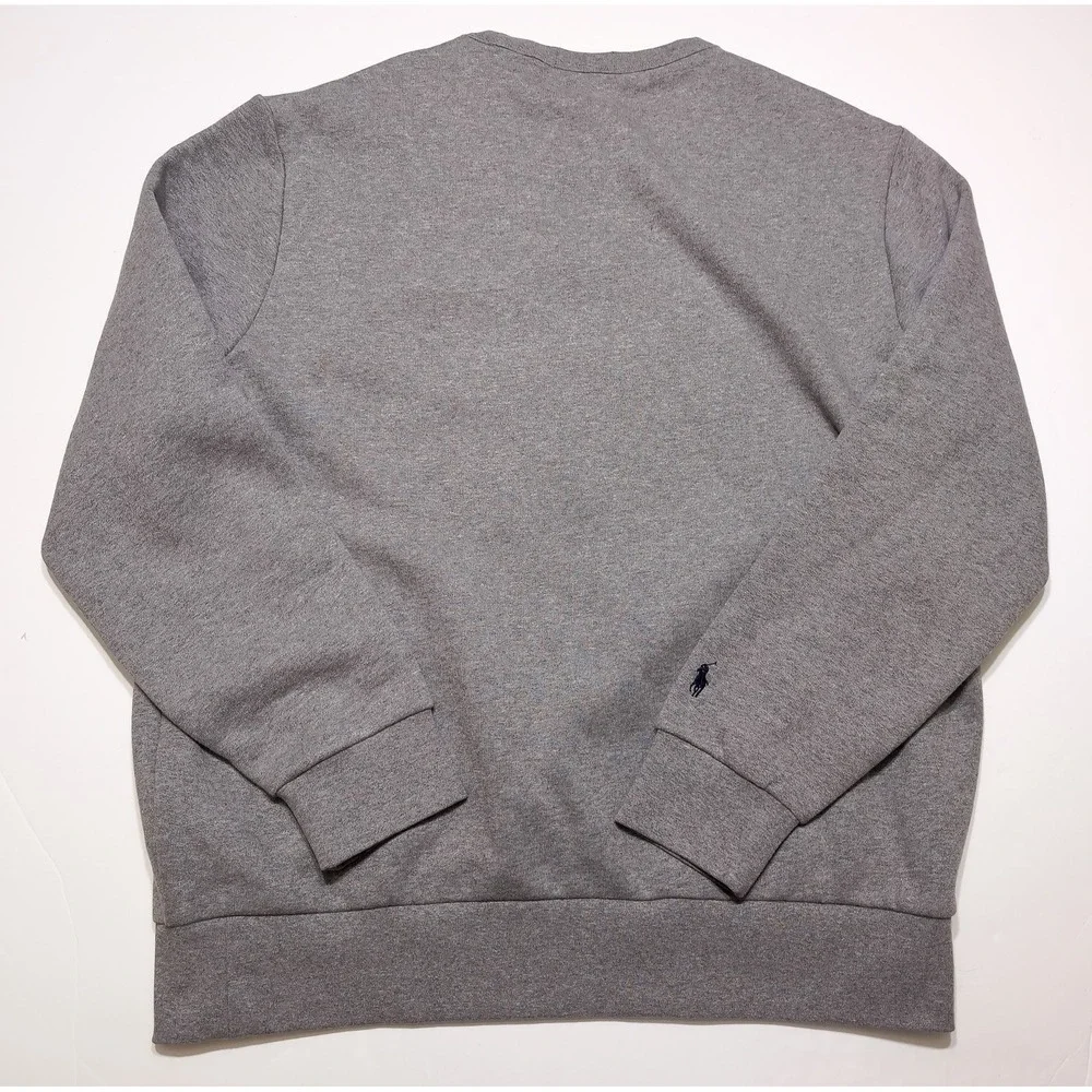 POLO Ralph Lauren Sweatshirt Mens XL Gray Excellent Embroidered Applique Logo